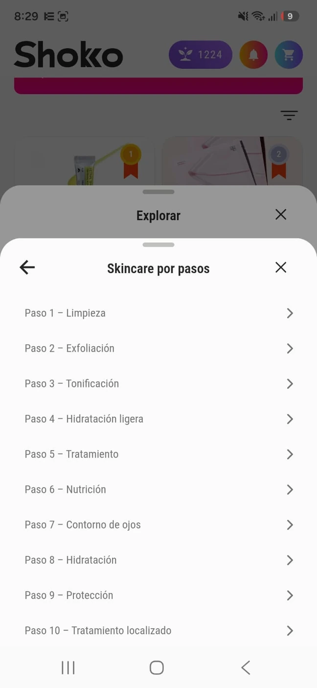 Menú real de skincare por pasos: limpieza, exfoliación, tonificación y otros pasos de tu rutina